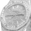 Audemars Piguet Royal Oak Stainless Steel with 22.5 Ct of VS Diamond Men’s Ice Out Hip Hop Style Watch