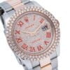 Limited Edition Rolex Datejust Red Diamond Dial With Two Tone Men’s Watch | Ice Out |