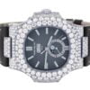 Patek Philippe Round Cut White Diamond Fully Iced out Watch For Men | Hip Hop Style |