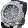 Patek Philippe Round Cut White Diamond Fully Iced out Watch For Men | Hip Hop Style |