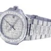 Patek Philippe White  Dial with White Diamond Watch for Men | Iced Out Watch | Hip Hop Watch |
