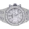 Special Edition Audemars Piguet White Gold Men’s Watch | Iced Out Watch | Hip Hop Style Watch |