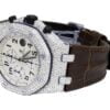 Audemars Piguet Royal Oak Offshore Safari Round Cut White Diamond Men’s Fully Iced Out Hip Hop Style Watch