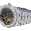 Special edition Audemars Piguet Round Cut White Diamond Men’s Fully Iced Out Hip Hop Style Watch