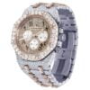 Classic Edition Audemars Piguet Round Cut White Diamond Men’s Fully Iced Out Hip Hop Style Watch