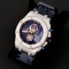 Luxury Watch In Real VVS Moissanite Diamond With Iced Out Watch, Luxury Bust Down Wrist Watch, Hip Hop Men’s Watch