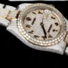 Fully Automatic VVS1 D Moissanite Diamond Watch, Iced Out Watch, Luxury Bust Down Wrist Watch, Hip Hop Watch For Men