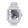 Fully Automatic VVS1 D Moissanite Diamond Watch, Iced Out Watch, Luxury Bust Down Wrist Watch, Hip Hop Watch For Men