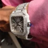 Classic Edition Cartier Wrist Watch For Men Moissanite Diamonds Analogue Men’s Watch | Iced Out Watch | Hip Hop Watch |