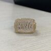Full Iced Out White Moissanite “King” Letter Personalized Hip Hop Style For Him Championship Ring