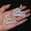 “Stay Humble” Hip Hop Style Iced Out White Moissanites Studded Pendant For Men / Women