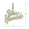 “Stay Humble” Hip Hop Style Iced Out White Moissanites Studded Pendant For Men / Women