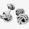 Polished 925 Sterling Silver Love Knot Men’s Elegant Anniversary Collection Cufflinks