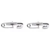 Amazing Solid 925 Sterling Silver Safety Pin Simple & Unique Men’s Cufflinks