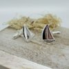 Attractive Sleek Modern Handmade Sailing Boat Design Men’s Special Cuff Links