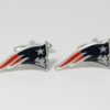 New England Patriots Men’s Fashion Cufflinks In Real 925 Sterling Silver