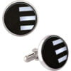 Excellent Circle Black Onyx Design With Bright Finish Men’s Shirt 925 Sterling Silver Cufflinks