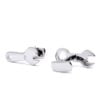 Real 925 Sterling Silver Wrench Tools Design Men’s Fashion Fine Cufflinks