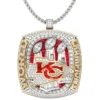 Amazing Kansas City Chiefs 2022 2023 World Championship Men’s Pendant/Necklace In 925 Sterling Silver