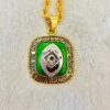 1965 Green Bay Packers Championship Men’s Yellow Gold Plated Pendant /Necklace In 925 Silver