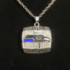 2013 Seattle Seahawks Super Bowl Silver Men’s Collection Pendant V-Neck Gift Chain