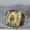 Classic 2021 Michigan Wolverines Big 10 Championship High Finished Ring In 925 Sterling Silver