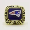 Custom New England Patriots 2014 Super Bowl XLIX Fans Men’s Ring With Blue Lapis Lazuli