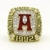1992 Alabama Crimson Tide National Championship Men’s Wedding Collection Ring