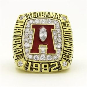 1992 Alabama Crimson Tide National Championship Men's Wedding Collection Ring