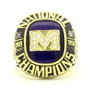 1989 Michigan Wolverines NCAA Men' Basketball National Championship Men Ring