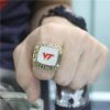 One Of Kind Dazzling 2003 Virginia Tech Hokies Insight Bowl Championship Men’s Ring