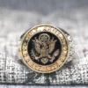 Premium Edition Eagle Valor Military Bright Polished Ring for U.S. Army Members