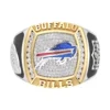 True Fans Buffalo Bills Round Shape White Moissanite Men’s Ring