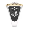 True Fans Buffalo Bills Round Shape White Moissanite Men’s Ring