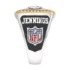 True Fans Jauan Jennings Autograph Collection Men’s White Moissanite Ring