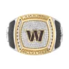 True Fans Customized Washington Commanders with White Moissanite Collection Men’s Ring