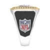 True Fans Customized New England Patriots with White Moissanite Collection Men’s Ring