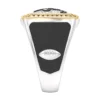 True Fans Customized New Orleans Saints with White Moissanite Collection Men’s Ring