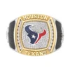 True Fans Customized Houston Texans with White Moissanite Collection Men’s Ring