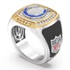 True Fans Customized Indianapolis Colts with White Moissanite Collection Men’s Ring