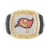 True Fans Customized Tampa Bay Bucaneers with White Moissanite Collection Men’s Ring