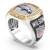 True Fans Customized Denver Brancos with White Moissanite Collection Men’s Ring