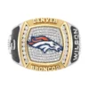 True Fans Customized Denver Brancos with White Moissanite Collection Men’s Ring