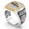 True Fans Customized Baltimore Ravens with White Moissanite Collection Men’s Ring