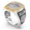 True Fans Josh Allen Autograph with White Moissanite Collection Men’s Collection Ring