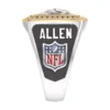 True Fans Josh Allen Autograph with White Moissanite Collection Men’s Collection Ring