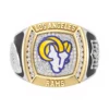 True Fans Los Angeles Rams with White Moissanite Collection Men’s Collection Ring