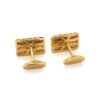 Estate Style Men’s Cufflinks Gold Plated With White Moissanites