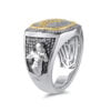 Russell Wilson of the Denver Broncos with White Moissanite Men’s Collection Ring