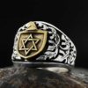 Limited Edition Magen David Jewish Star Of David  Two Tone Men’s Ring